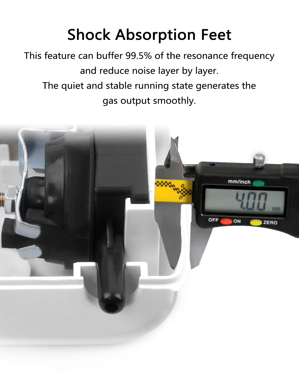 Mini Aquarium Air Pump, Ultra Quiet 2.5W Oxygen Pump for 1–15 Gallon Fish Tanks