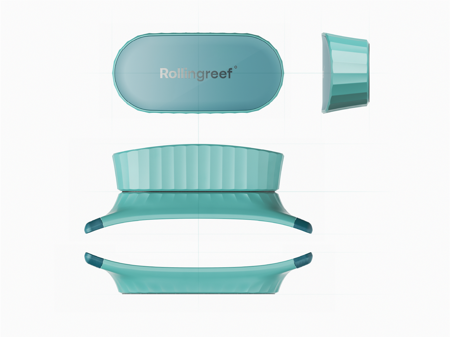 RollingReef Duo Scraper For Fish Tank Glass Cleaning